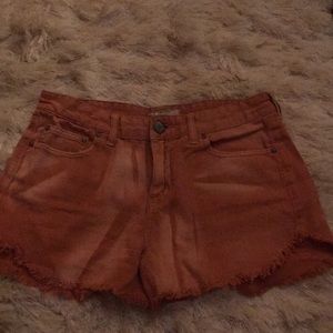 Free people denim shorts